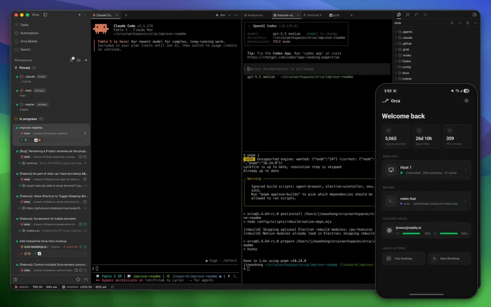 Orca screenshot 2