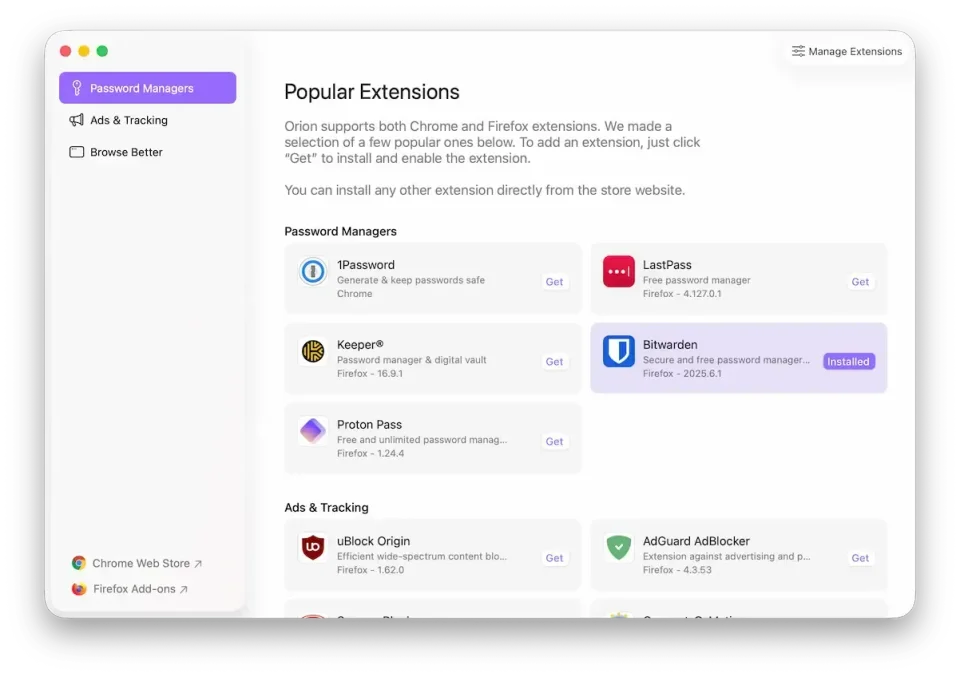 Orion Browser screenshot 6