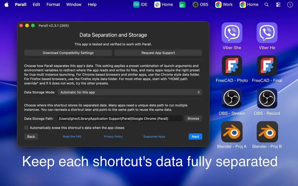 Parall screenshot 2