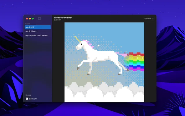 Pasteboard Viewer screenshot