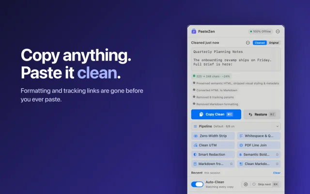 PasteZen screenshot