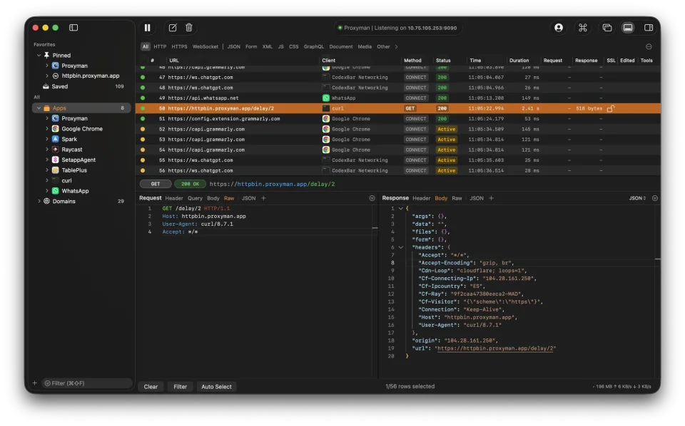 Proxyman screenshot 2