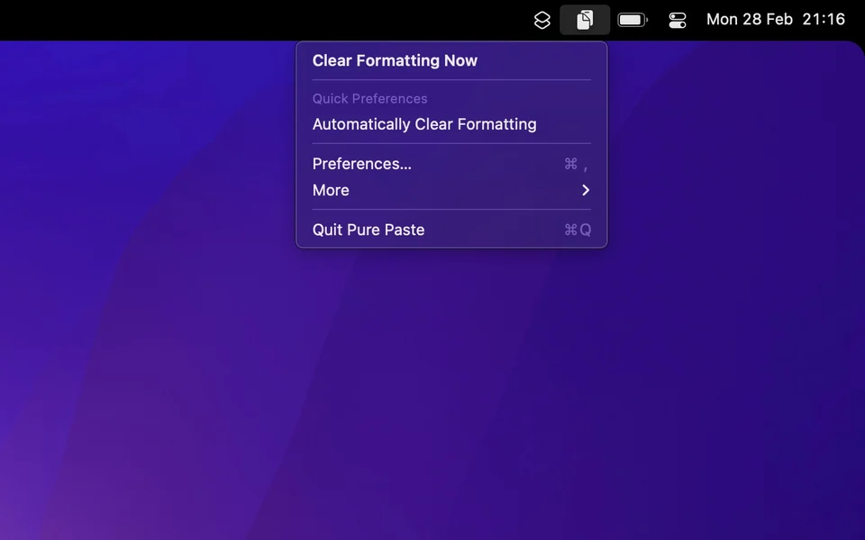 Pure Paste screenshot 2