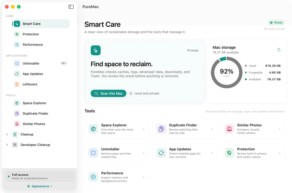 PureMac screenshot 2