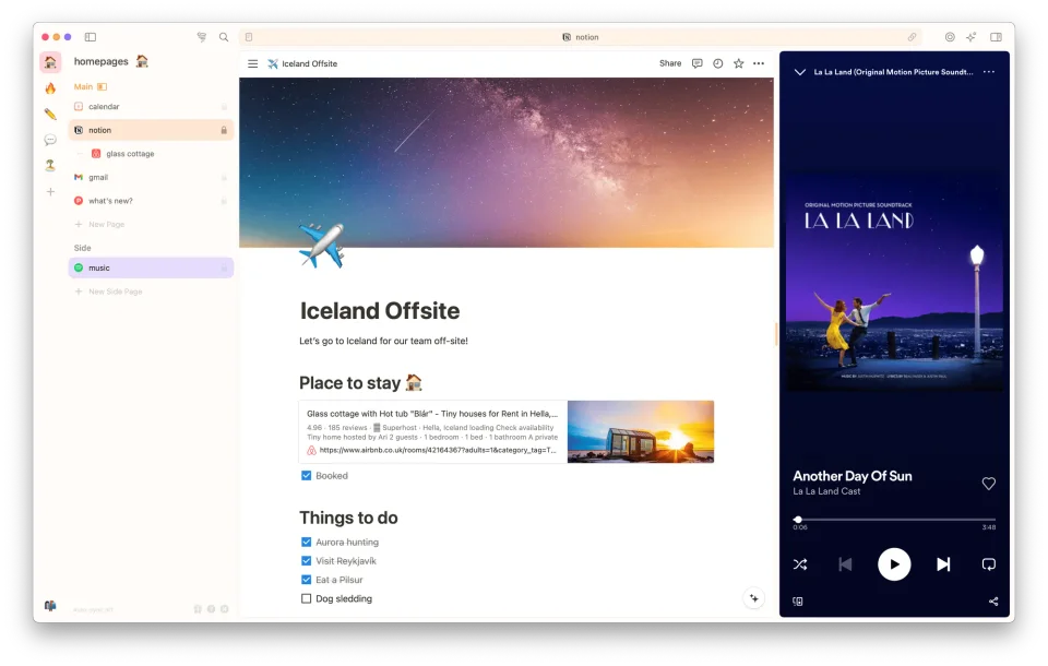 SigmaOS screenshot 2