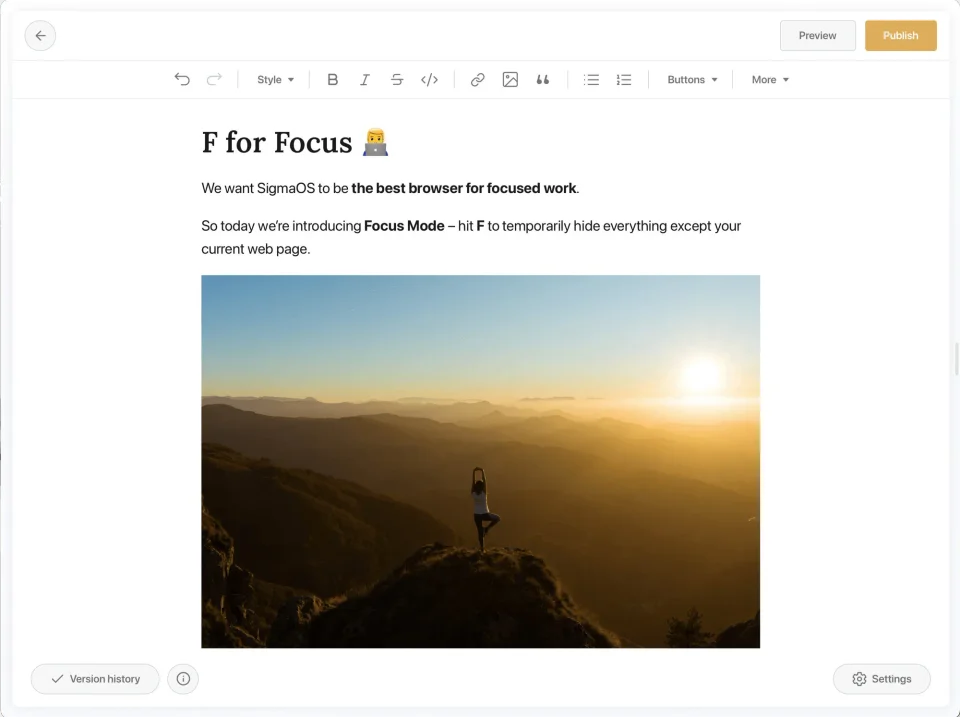 SigmaOS screenshot 6