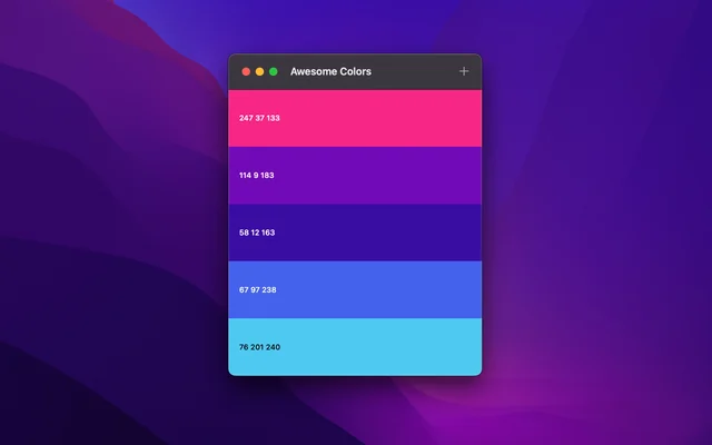 Simple Color Palette screenshot