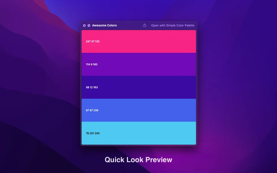 Simple Color Palette screenshot 2