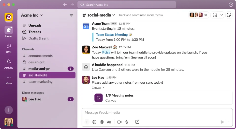 Slack screenshot 4
