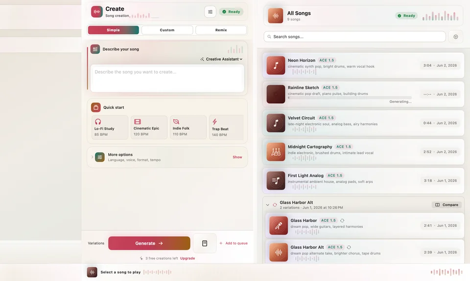 SongForge screenshot 2