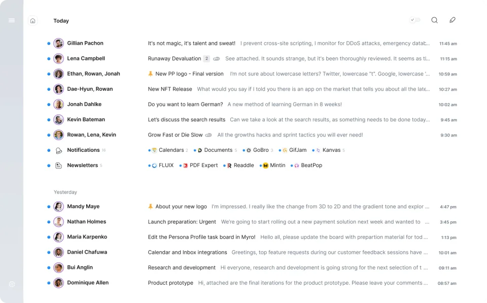 Spark Mail screenshot 2