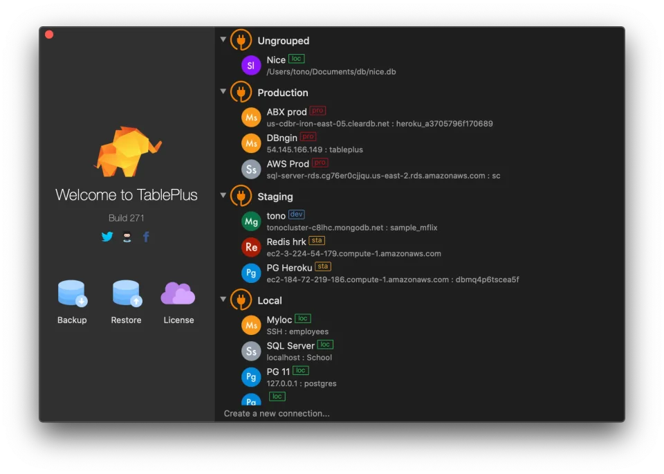 TablePlus screenshot 4