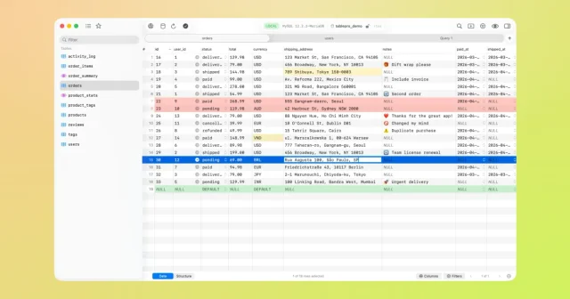 TablePro screenshot 1
