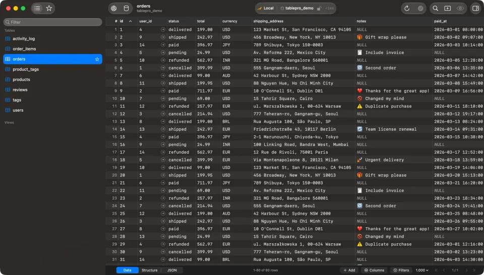 TablePro screenshot 5