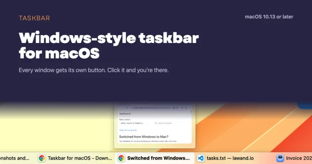 Taskbar screenshot