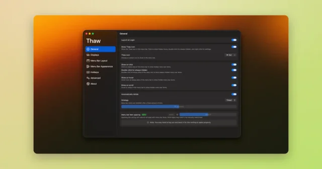 Thaw screenshot