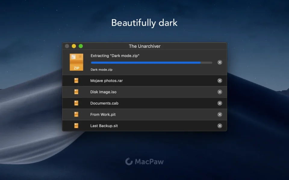 The Unarchiver screenshot 3