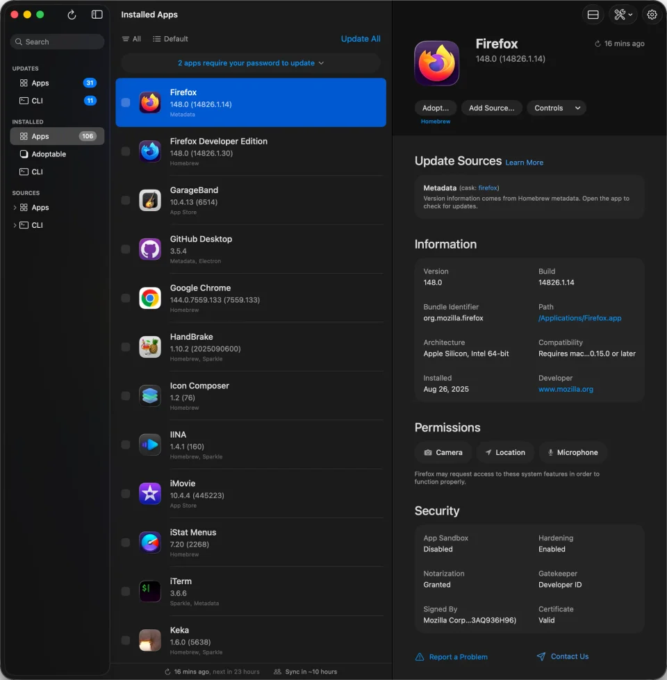 Updatest screenshot 4