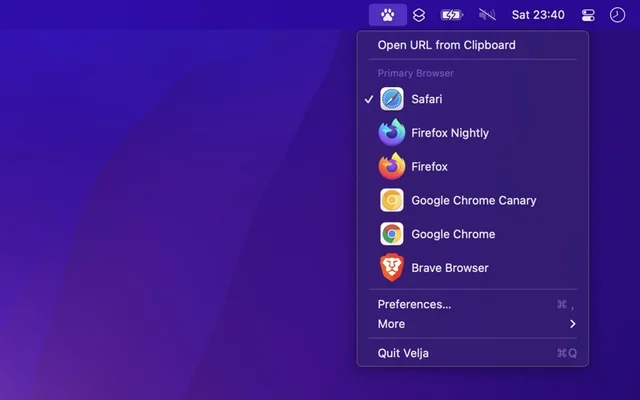 Velja screenshot
