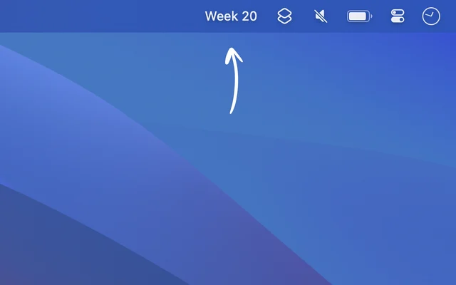 Week Number screenshot