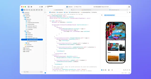 Xcode screenshot