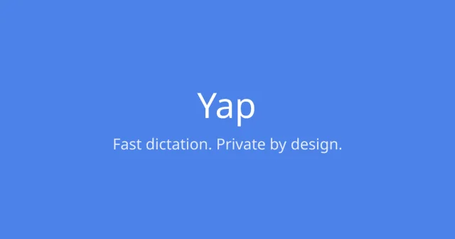 Yap Dictation screenshot