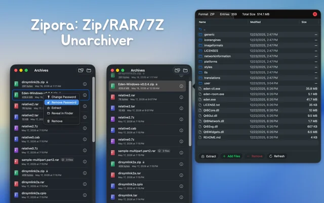 Zipora screenshot
