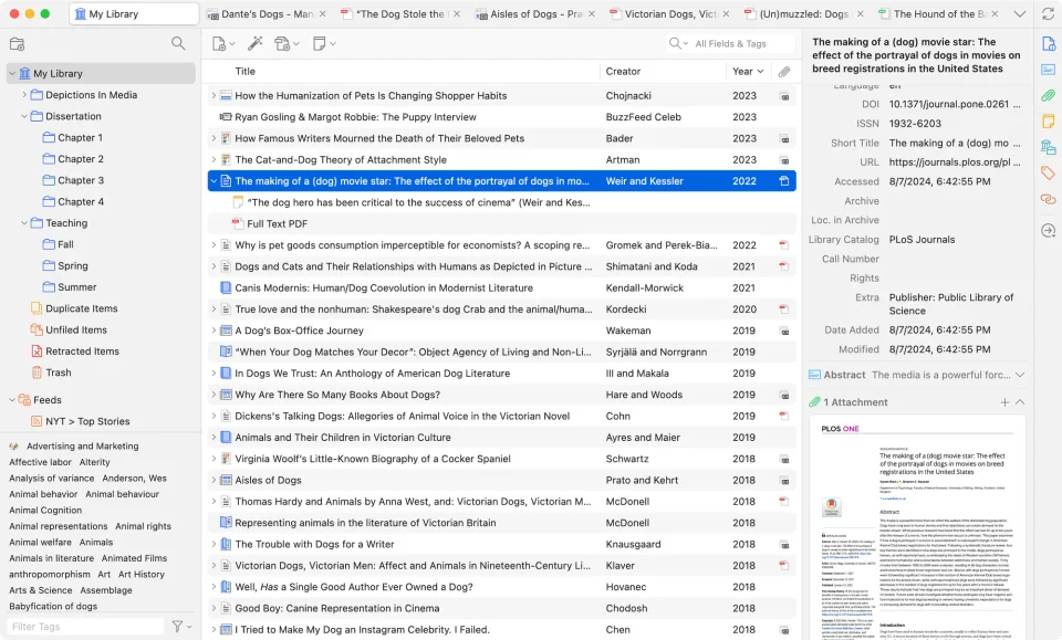 Zotero screenshot 2