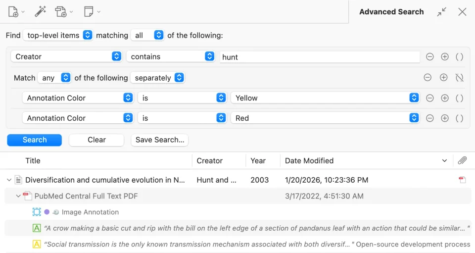 Zotero screenshot 5